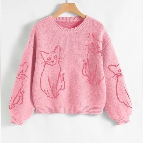 Sweaters - Cats cute sweater winter sweater size S/M